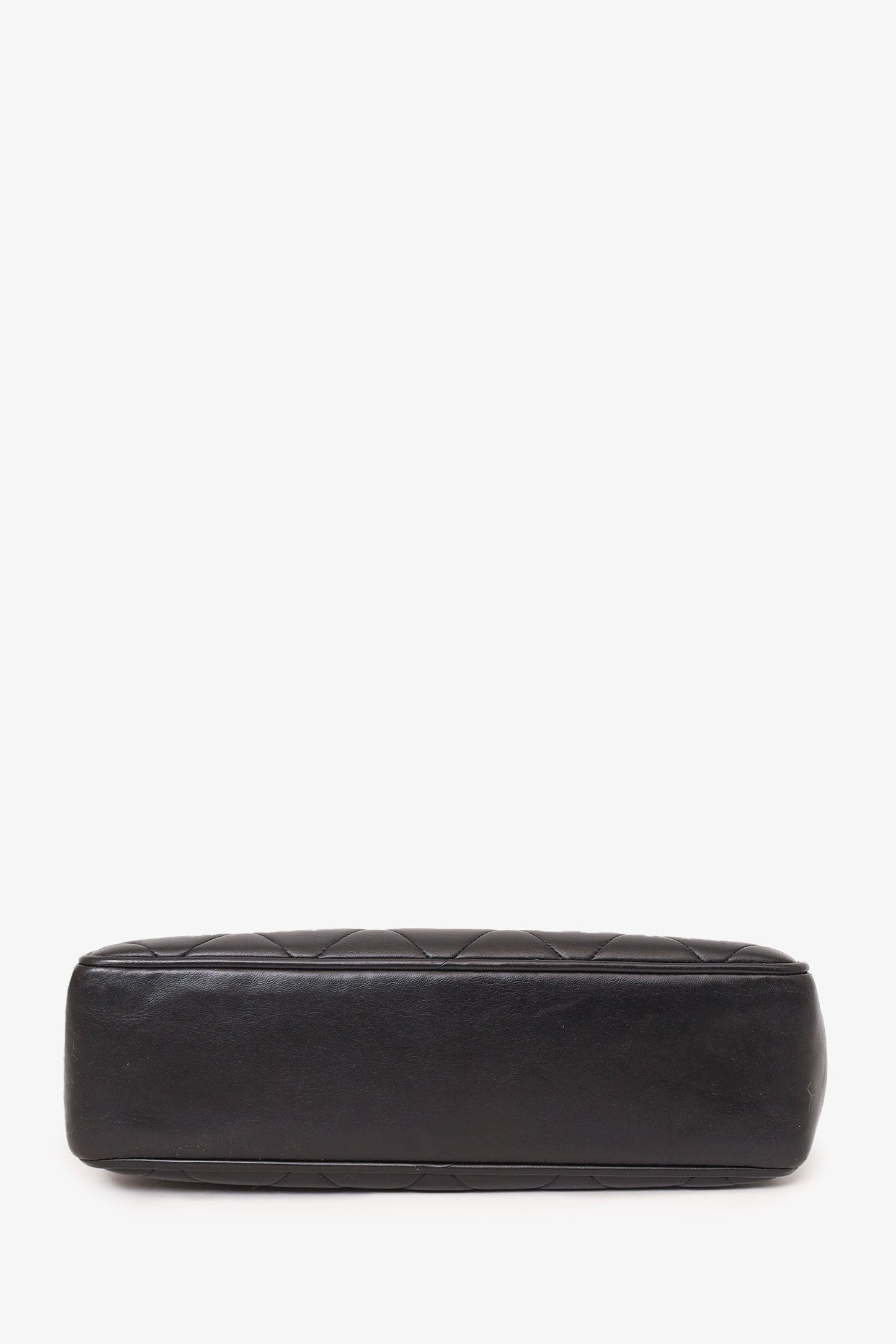 Pre-Loved Chanel™ Vintage Black Quilted Lambskin CC Tote Bag