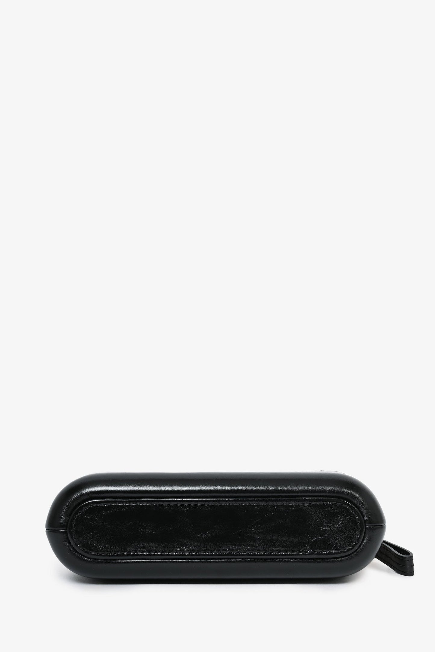Pre-Loved Chanel™ 2017-18 Beige/Black Leather Gabrielle Wallet on Chain