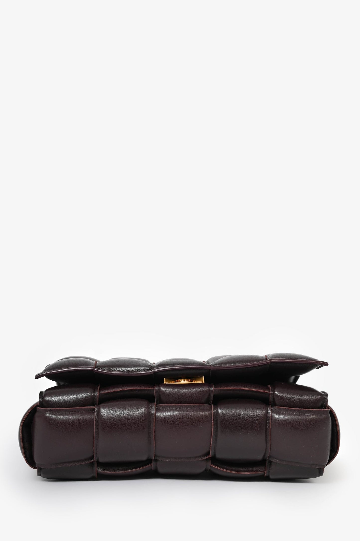 Bottega Veneta Dark Purple Padded Leather Cassette Crossbody Bag