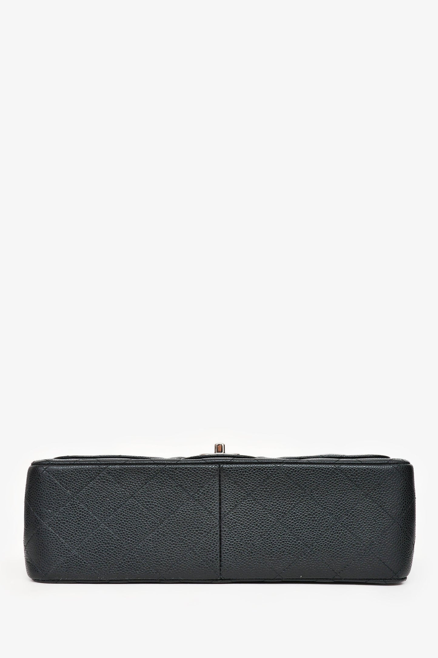 Pre-Loved Chanel™ 2014 Black Caviar Leather Jumbo Double Flap