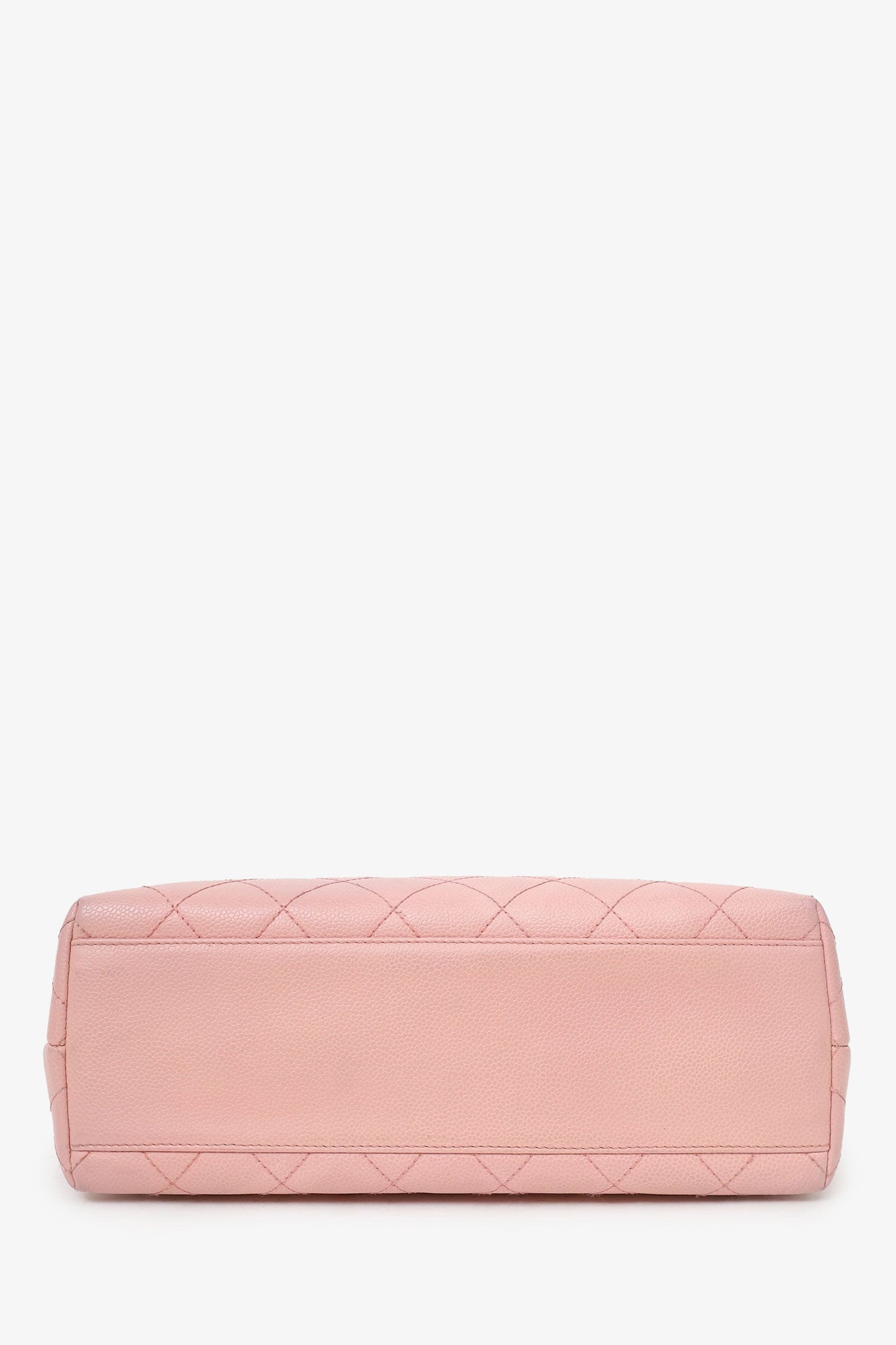 Pre-Loved Chanel™ 2003-04 Pink Caviar Leather Kelly Top Handle Bag