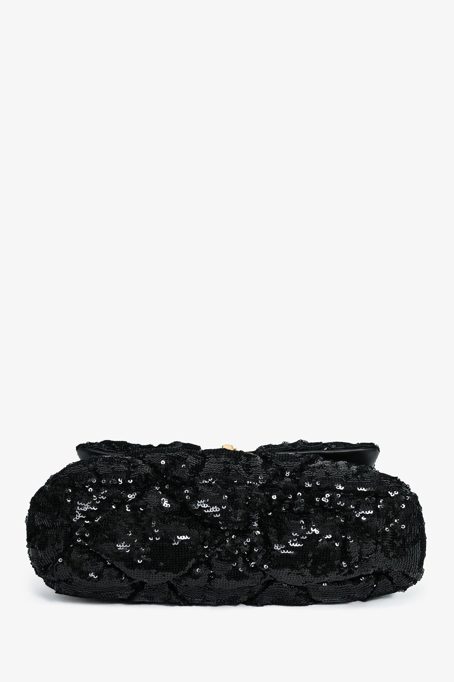 Pre-Loved Chanel™ Black Sequin Tweed Large 19 Flap Bag