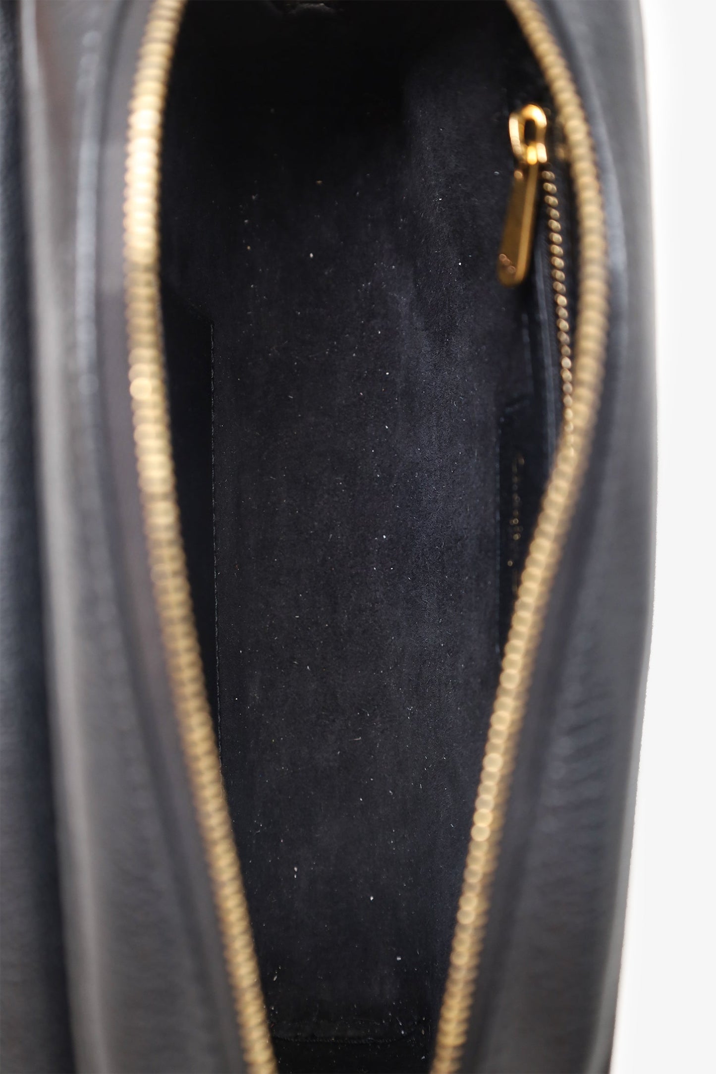 Dior 2021 Black Goatskin Double Saddle Pouch Crossbody