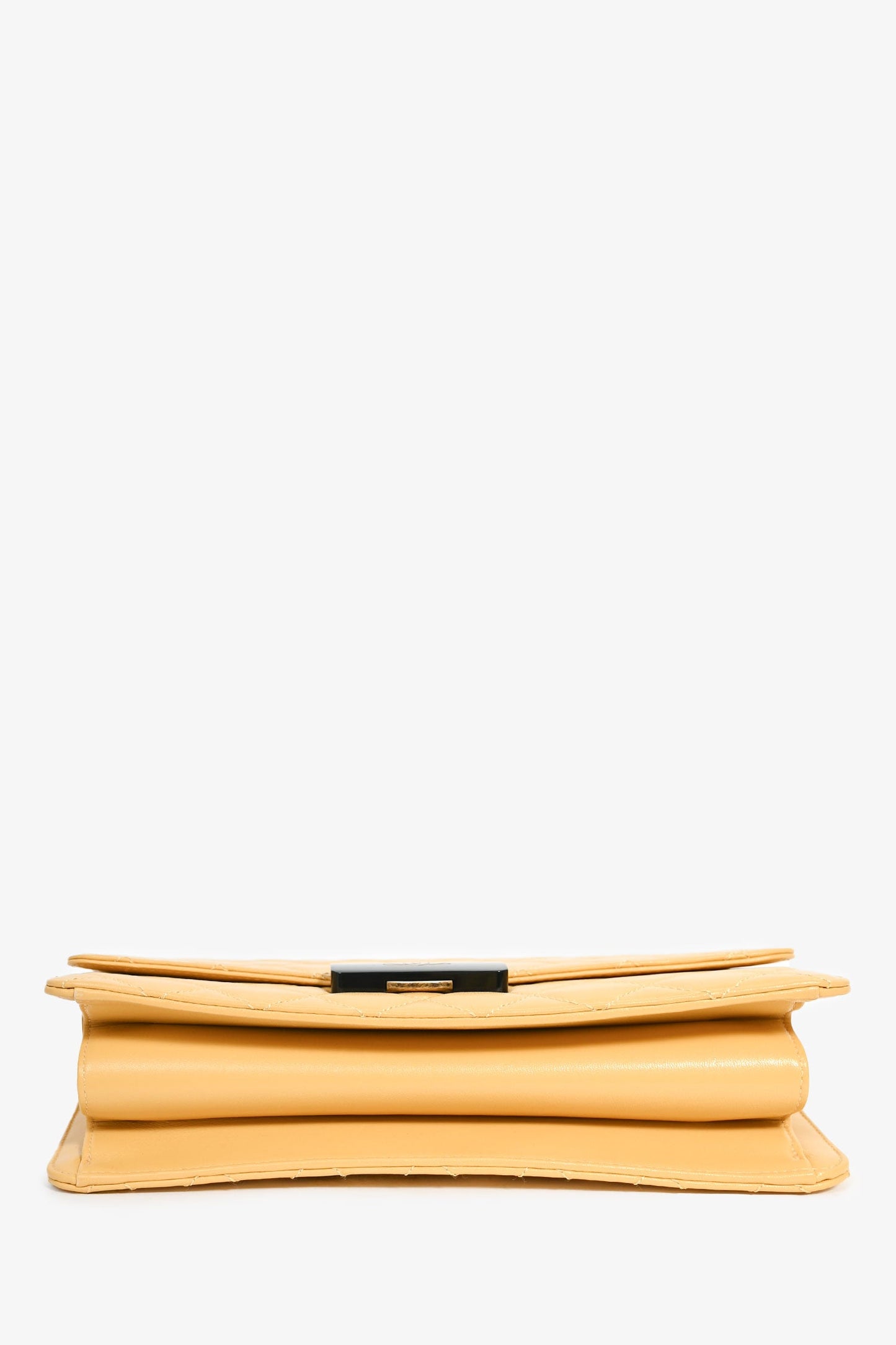 Pre-Loved Chanel™ 2016-17 Yellow Quilted Leather Large Beauty Lock Chain Bag