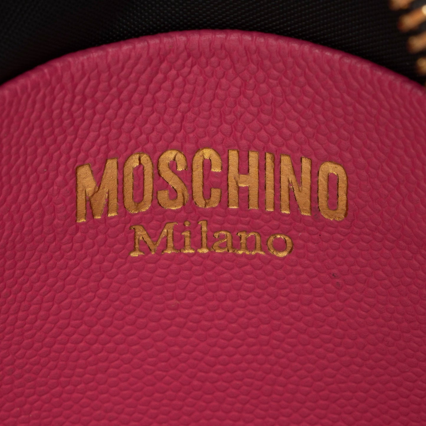 Moschino Leather Rainbow Letter Crossbody