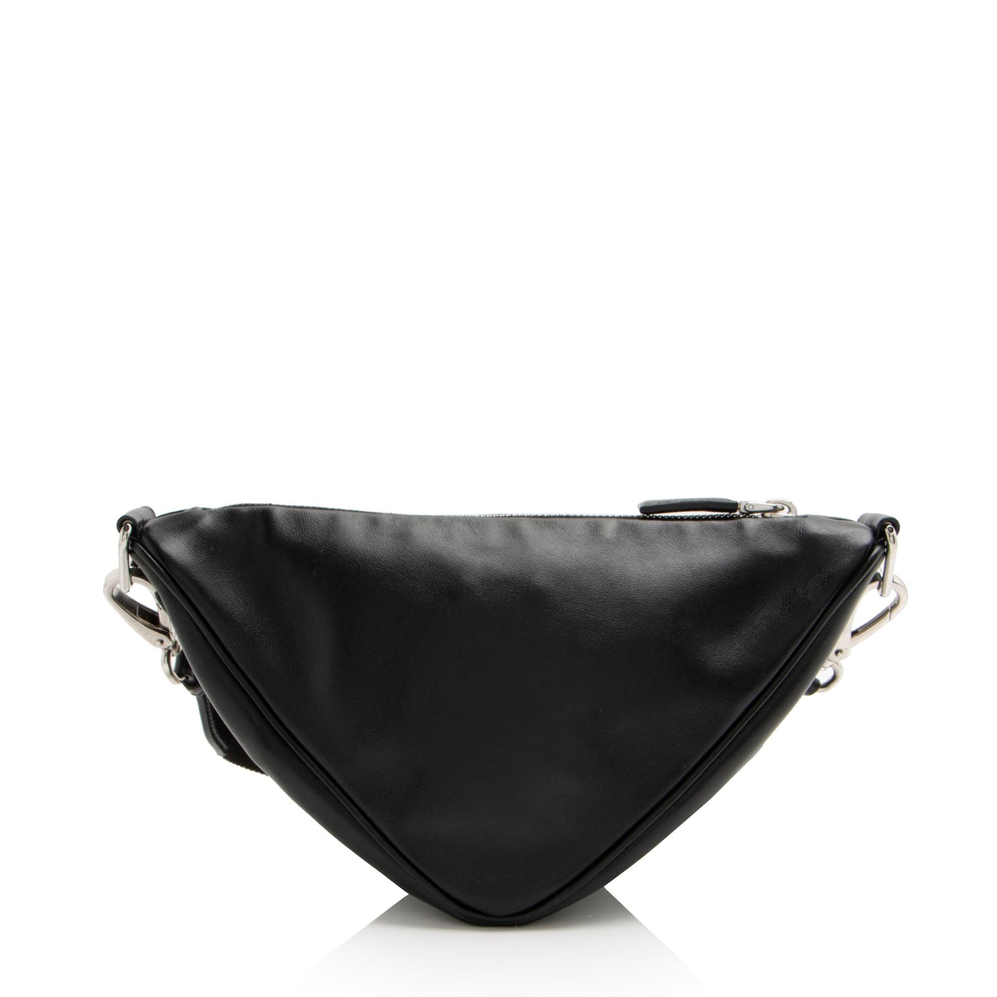 Prada Leather Triangle Logo Crossbody