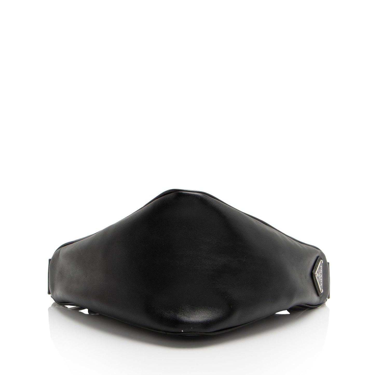 Prada Leather Triangle Logo Crossbody