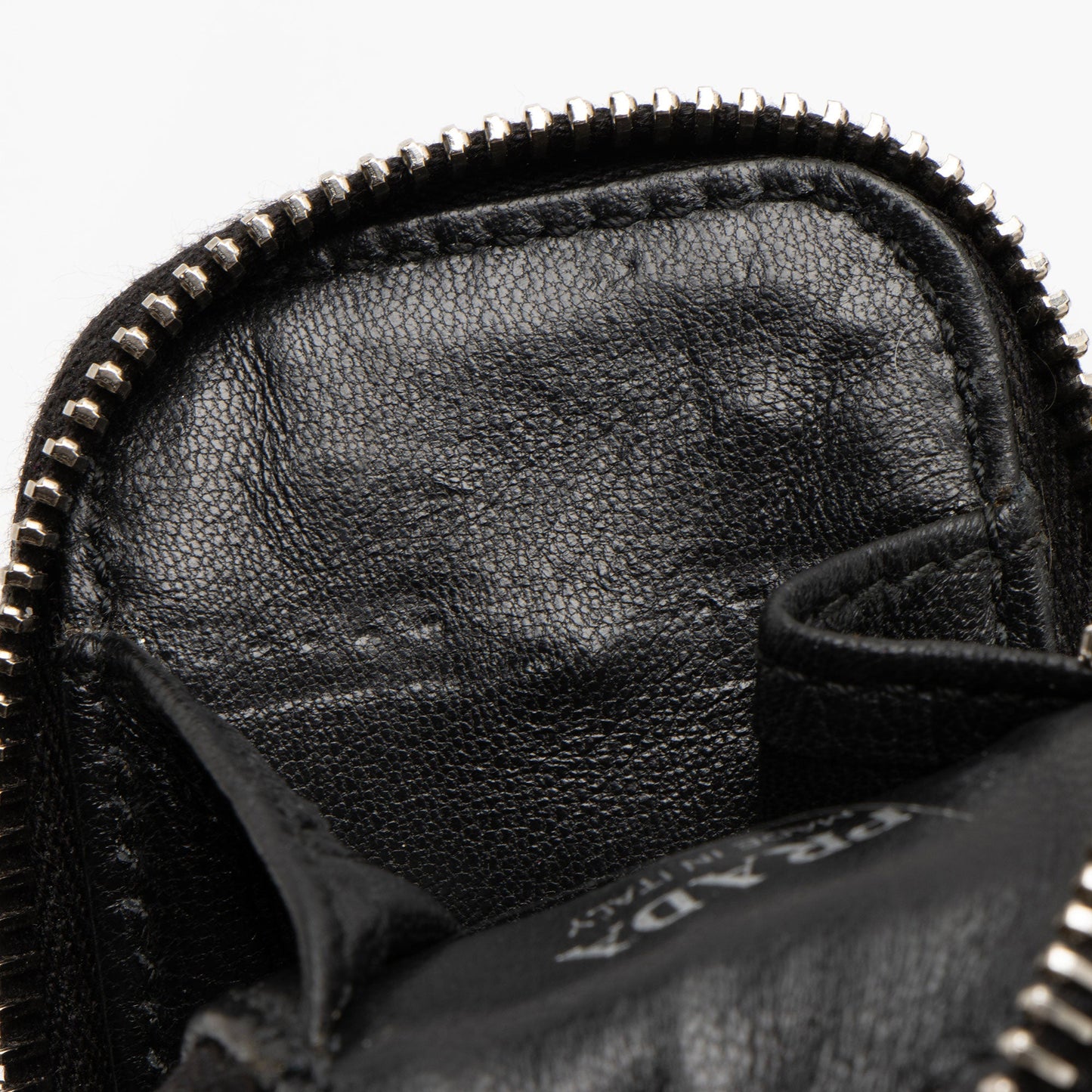 Prada Leather Triangle Logo Crossbody