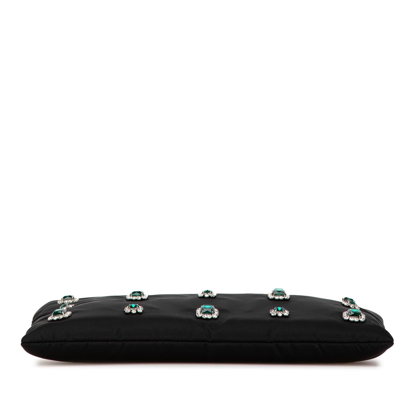 Prada Tessuto Catene Crystal Embellished Chain Crossbody
