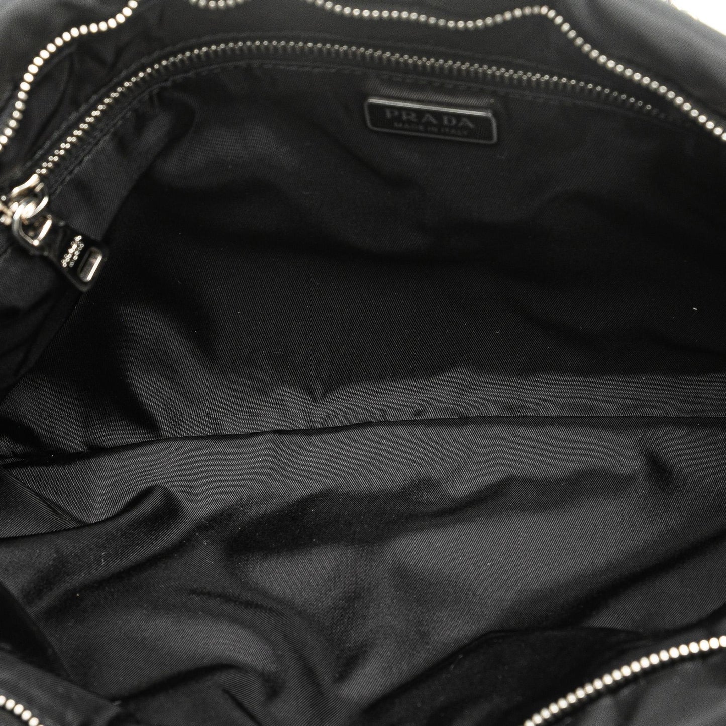 Prada Tessuto Catene Crystal Embellished Chain Crossbody