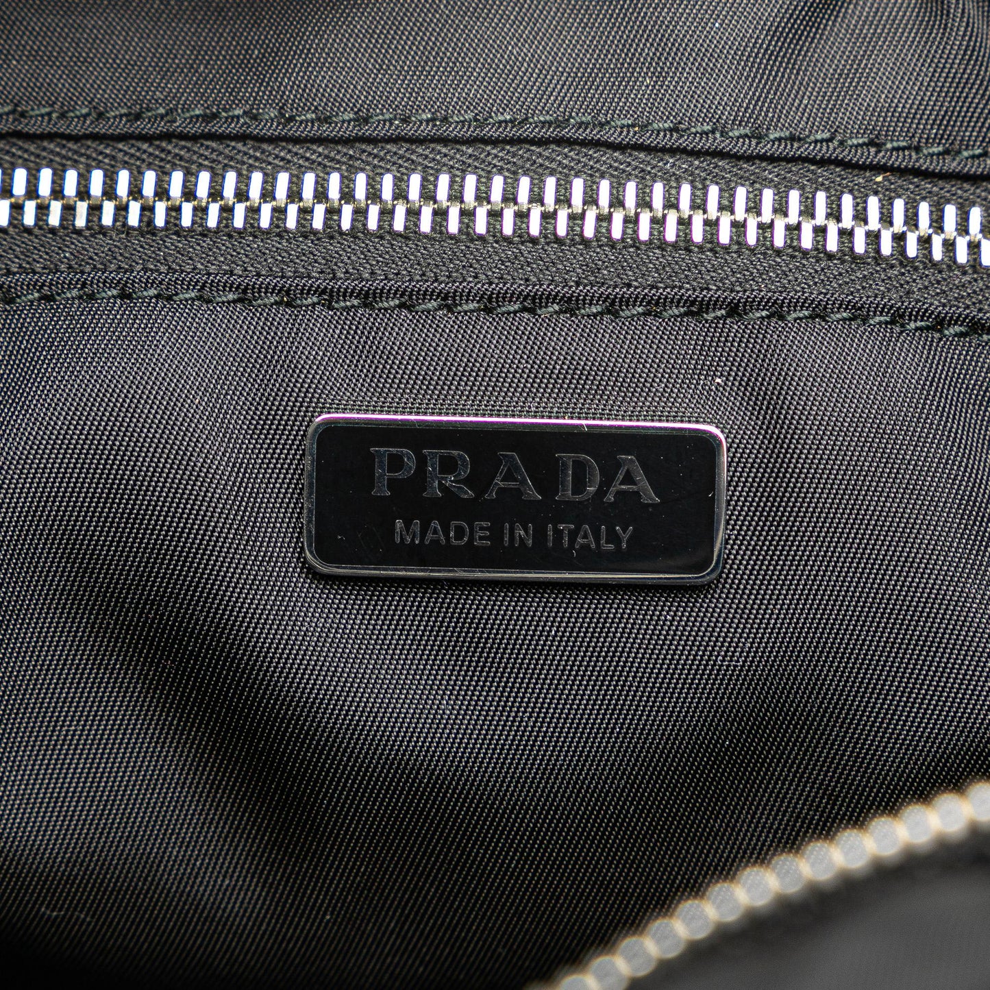 Prada Tessuto Catene Crystal Embellished Chain Crossbody
