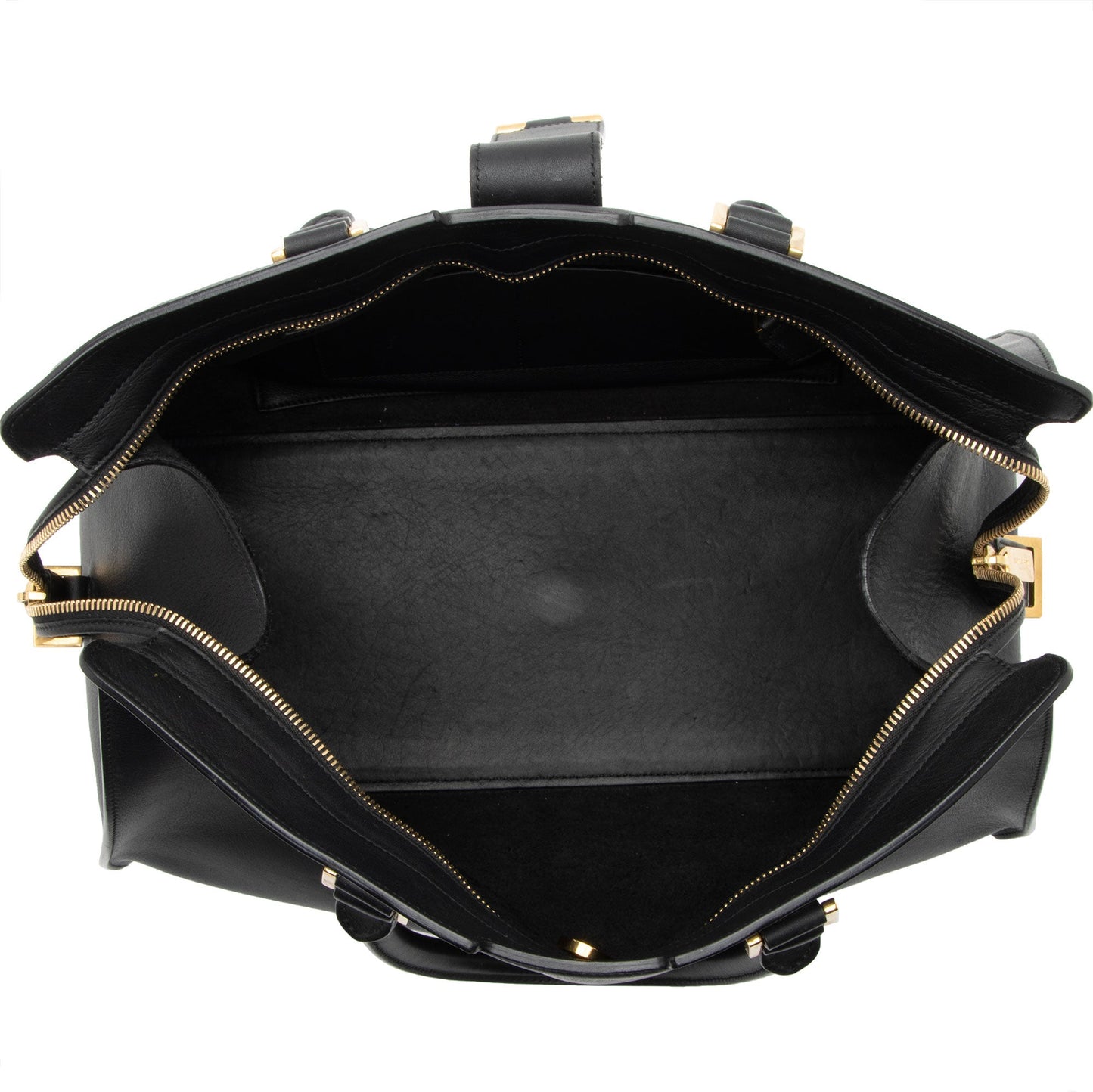 Saint Laurent Calfskin Cabas Chyc Medium Tote (SHF-vEmkbR)