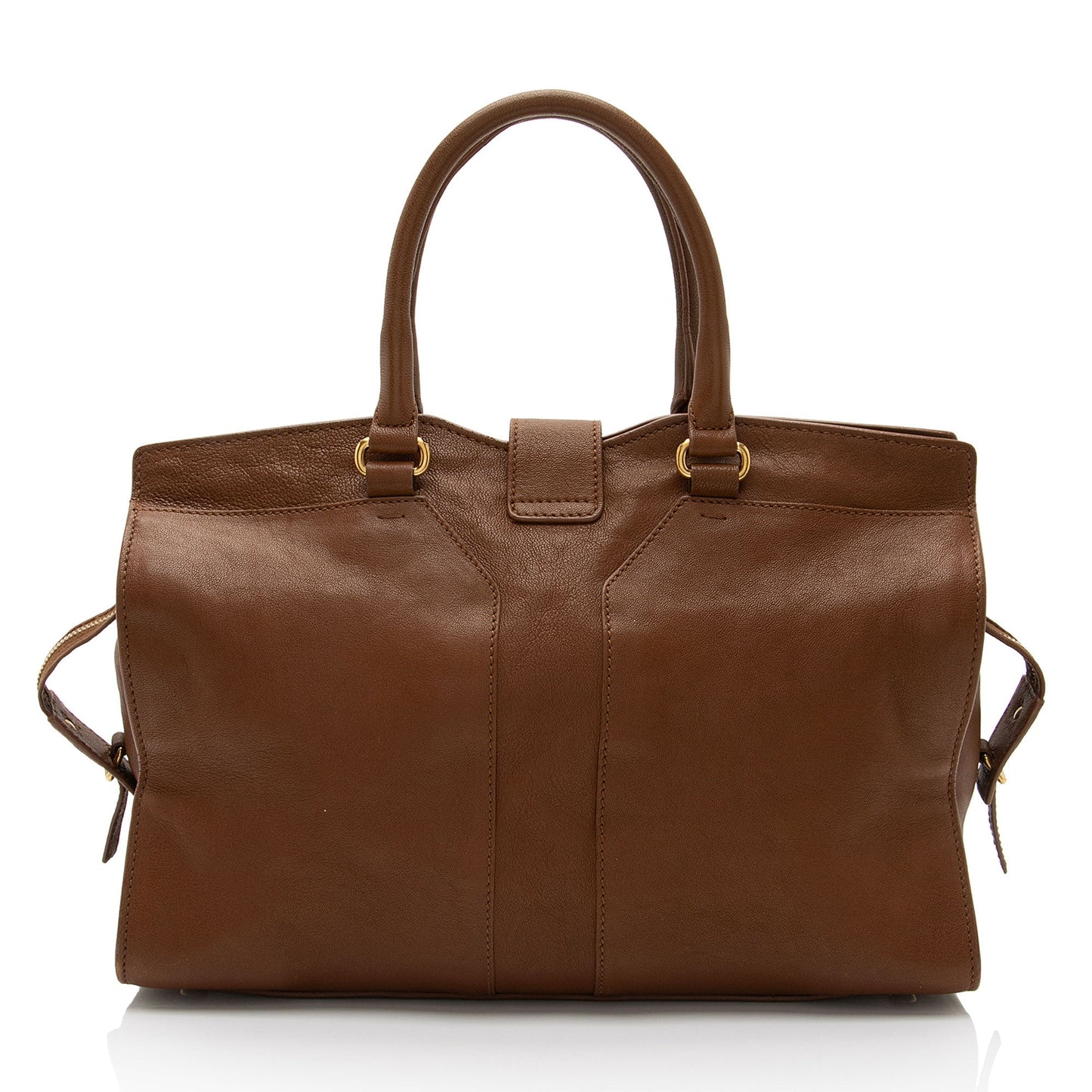Saint Laurent Calfskin Cabas Chyc Medium Tote (SHF-Ivua2g)