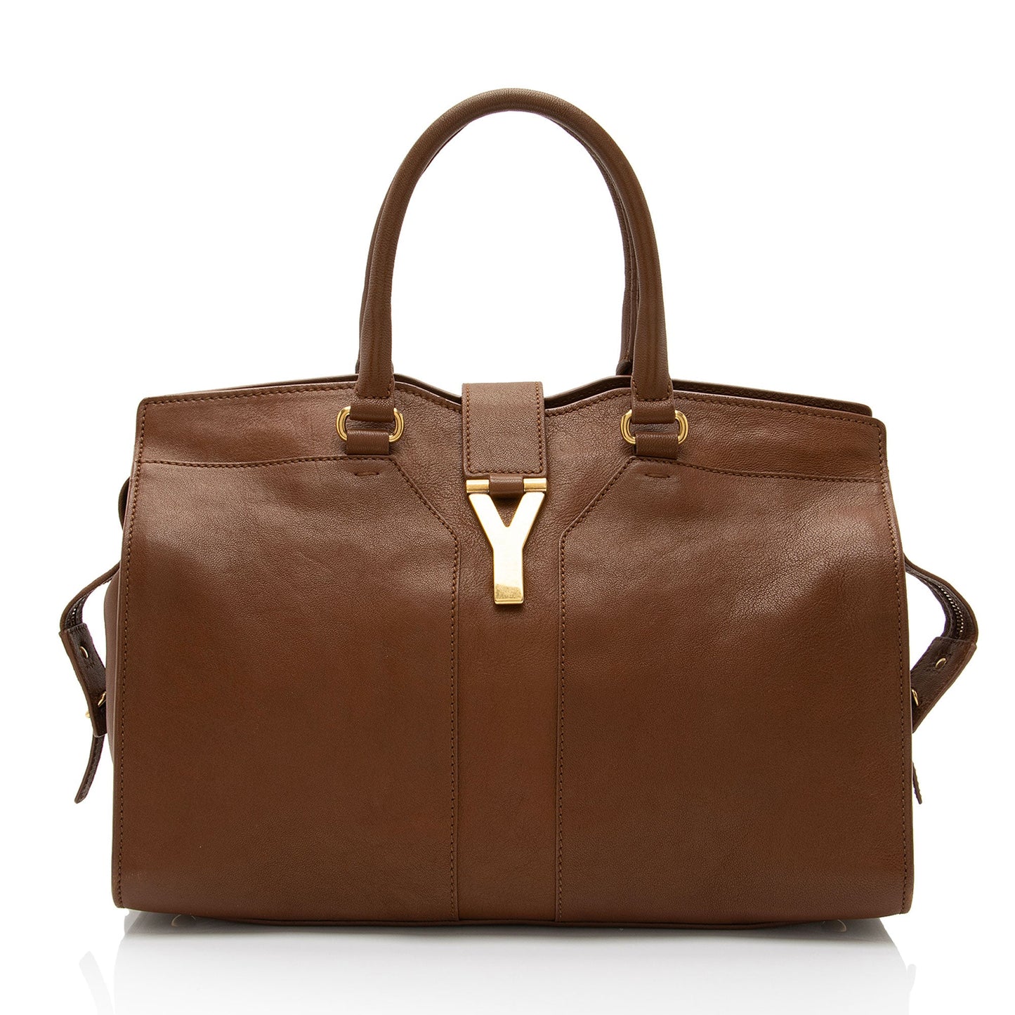 Saint Laurent Calfskin Cabas Chyc Medium Tote (SHF-Ivua2g)