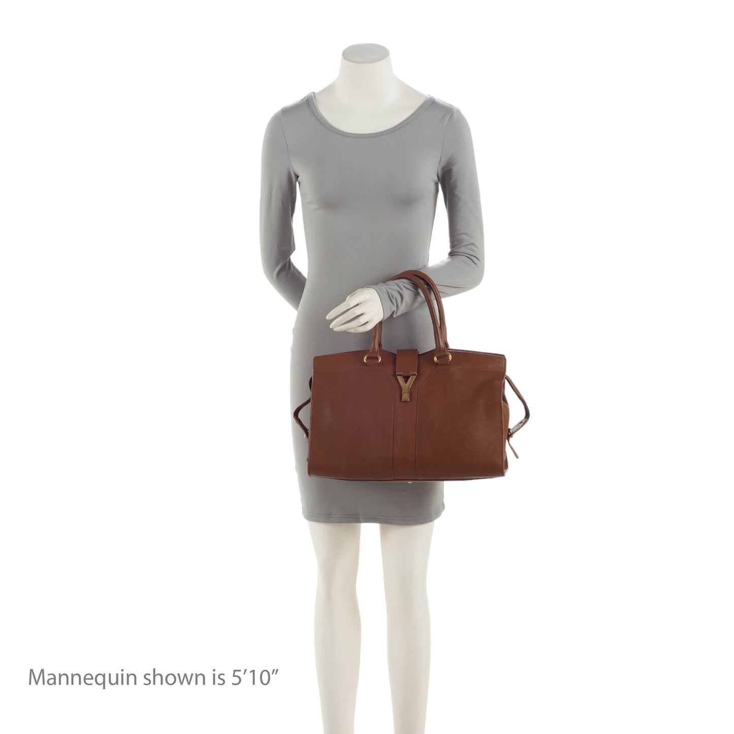 Saint Laurent Calfskin Cabas Chyc Medium Tote (SHF-Ivua2g)