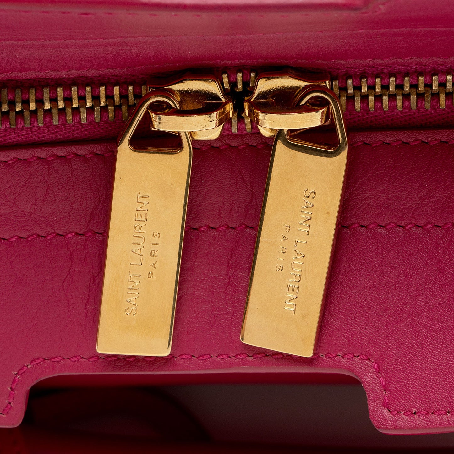 Saint Laurent Calfskin Cabas Chyc Medium Tote