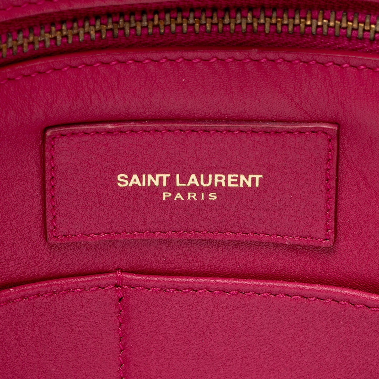 Saint Laurent Calfskin Cabas Chyc Medium Tote