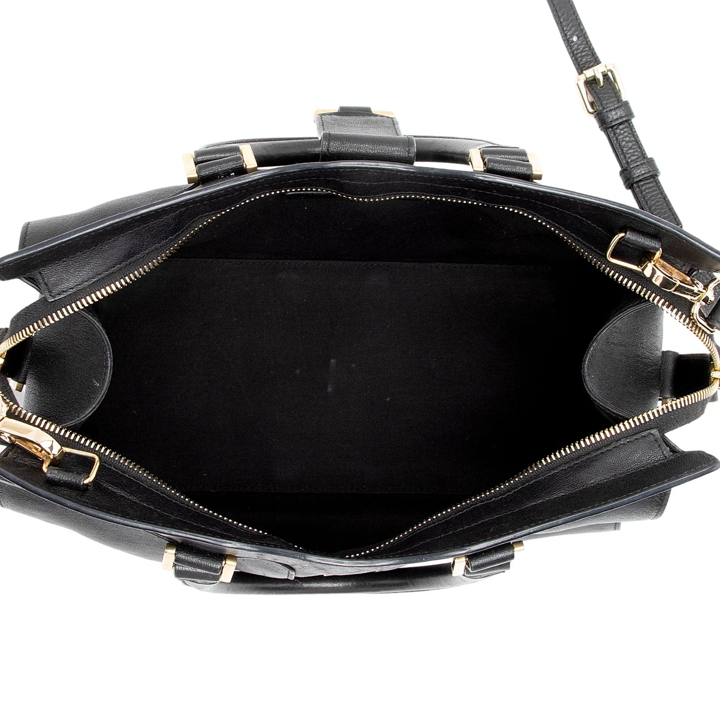 Saint Laurent Calfskin Cabas Chyc Small Tote (SHF-ntqfXK)
