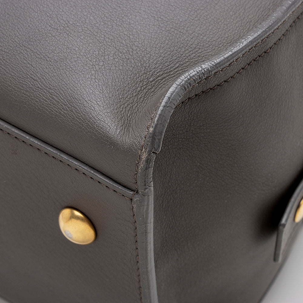 Saint Laurent Calfskin Classic Cabas Y Small Tote - FINAL SALE (SHF-15189)
