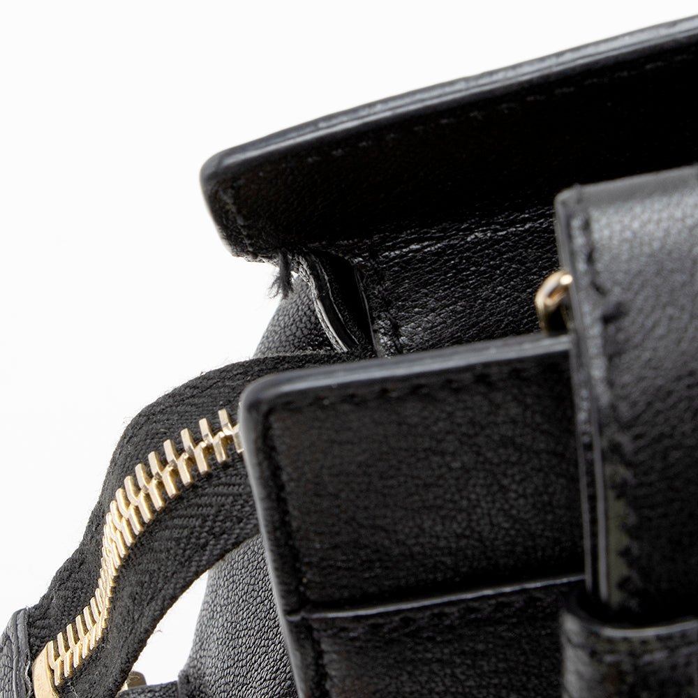 Saint Laurent Calfskin Cabas Chyc Small Tote (SHF-15965)