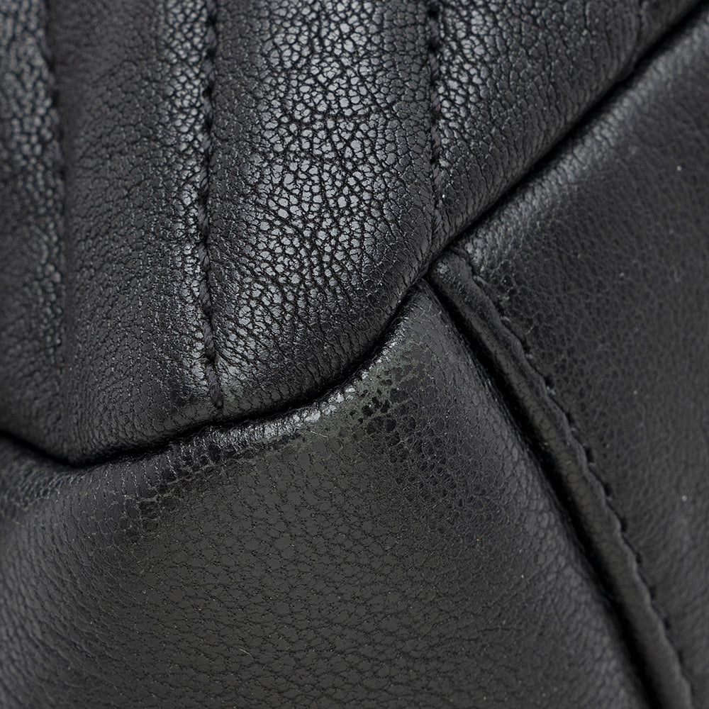 Saint Laurent Matelasse Calfskin Classic Monogram College Large Shoulder Bag (SHF-21810)