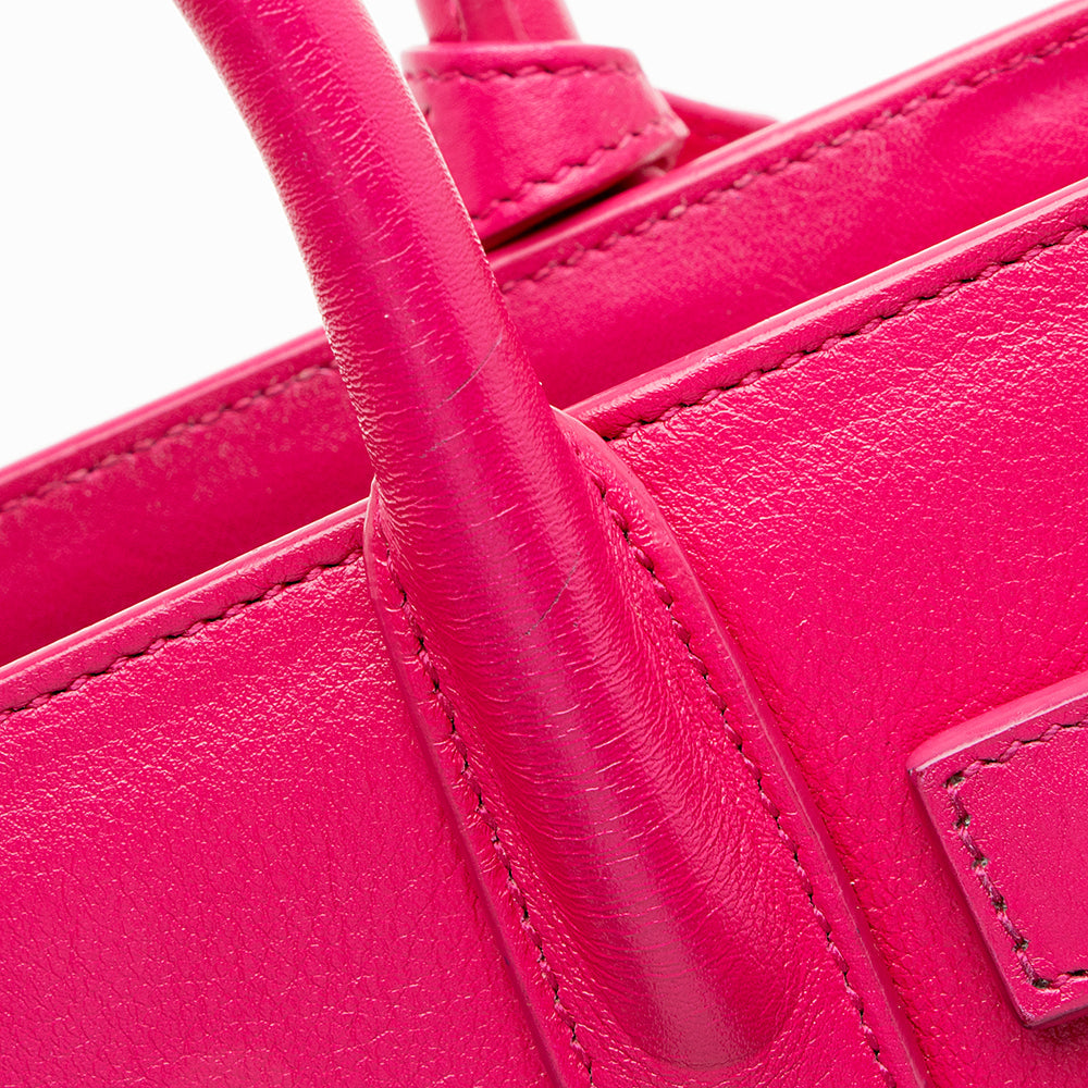 Saint Laurent Calfskin Classic Sac de Jour Nano Tote (SHF-13585)