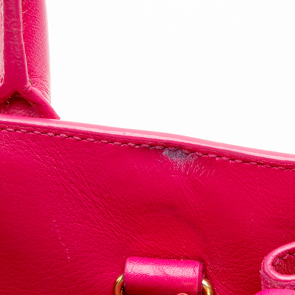 Saint Laurent Calfskin Classic Sac de Jour Nano Tote (SHF-13585)