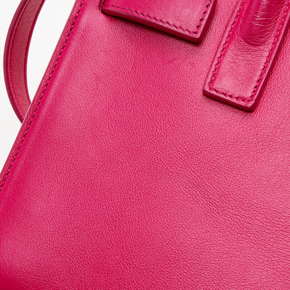 Saint Laurent Calfskin Classic Sac de Jour Nano Tote (SHF-13585)