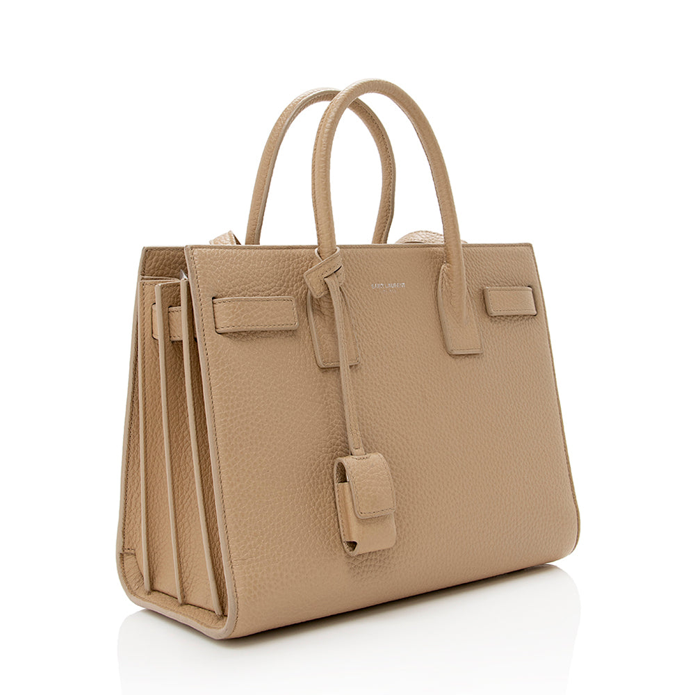 Saint Laurent Calfskin Classic Sac de Jour Nano Tote (SHF-16258)