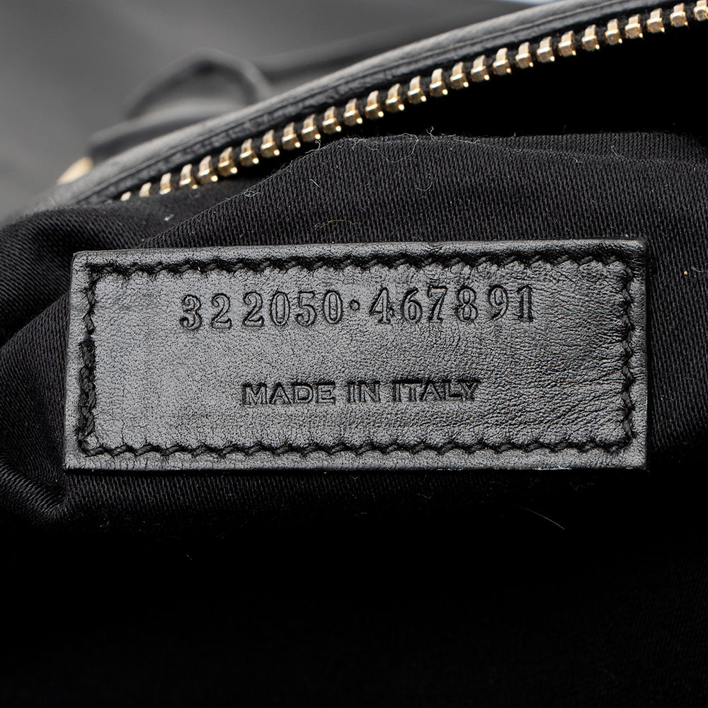 Saint Laurent Calfskin Duffle 12 Satchel (SHF-14163)