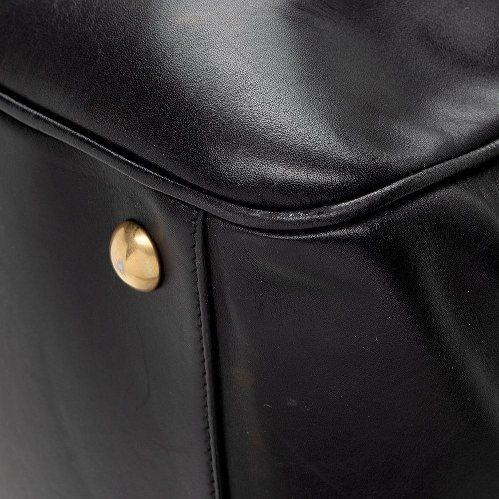 Saint Laurent Calfskin Duffle 12 Satchel (SHF-14163)