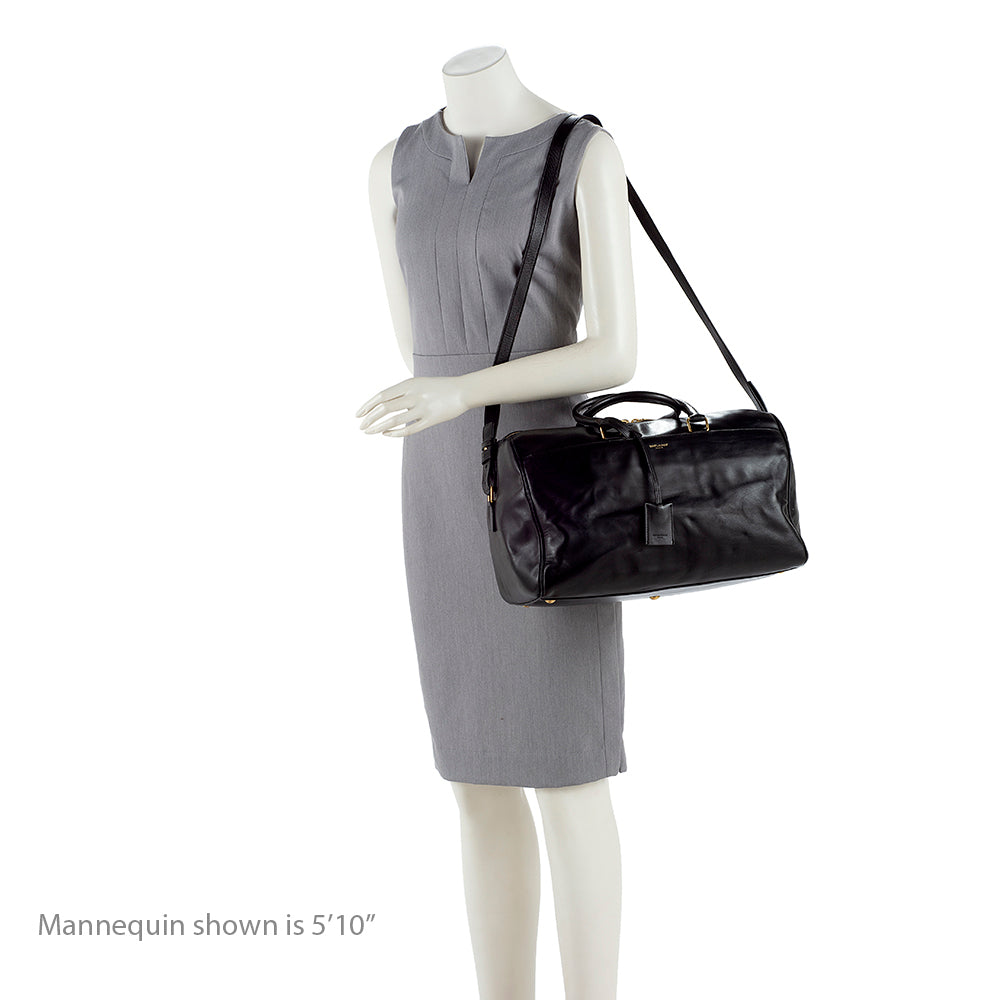 Saint Laurent Calfskin Duffle 12 Satchel (SHF-14163)