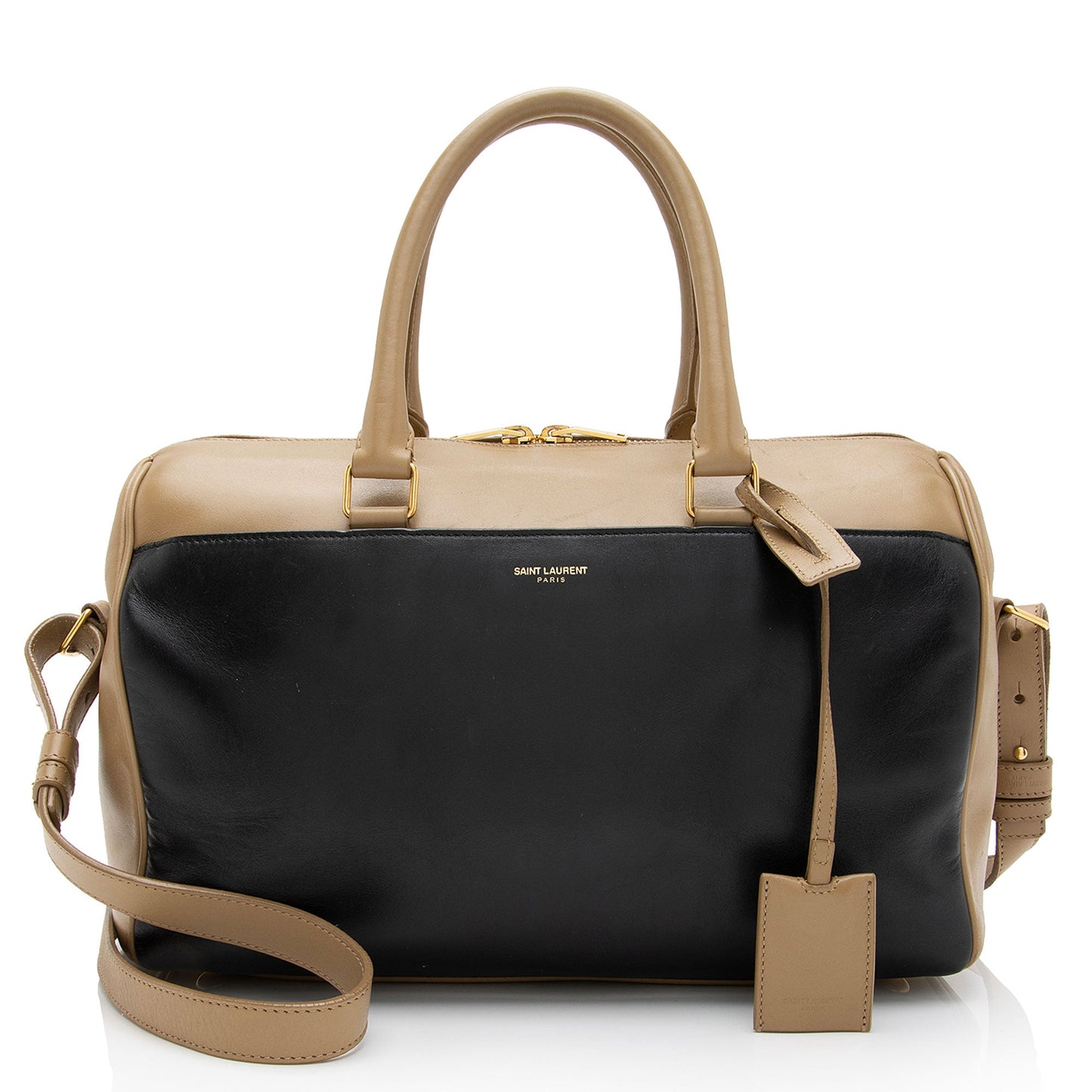 Saint Laurent Calfskin Duffle 6 Satchel (SHF-ZZBrpg)