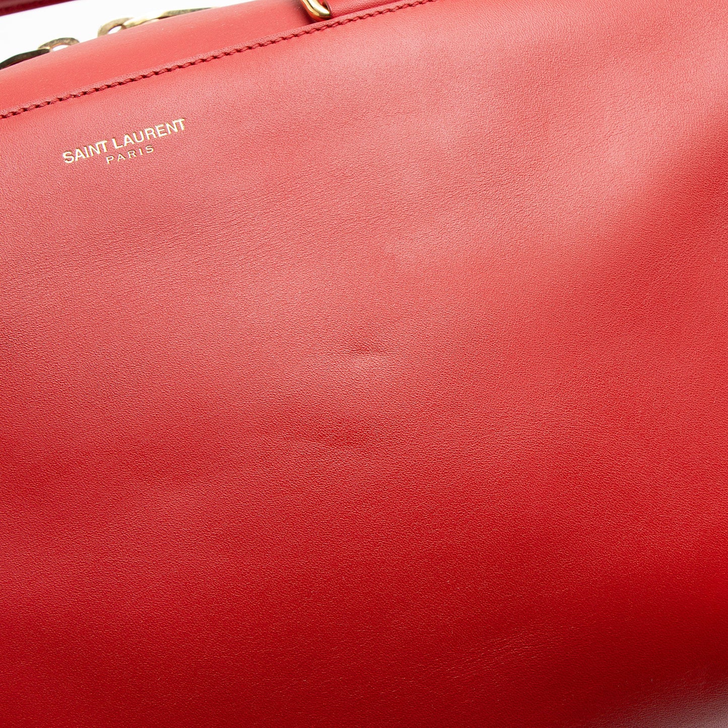 Saint Laurent Calfskin Duffle 6 Satchel