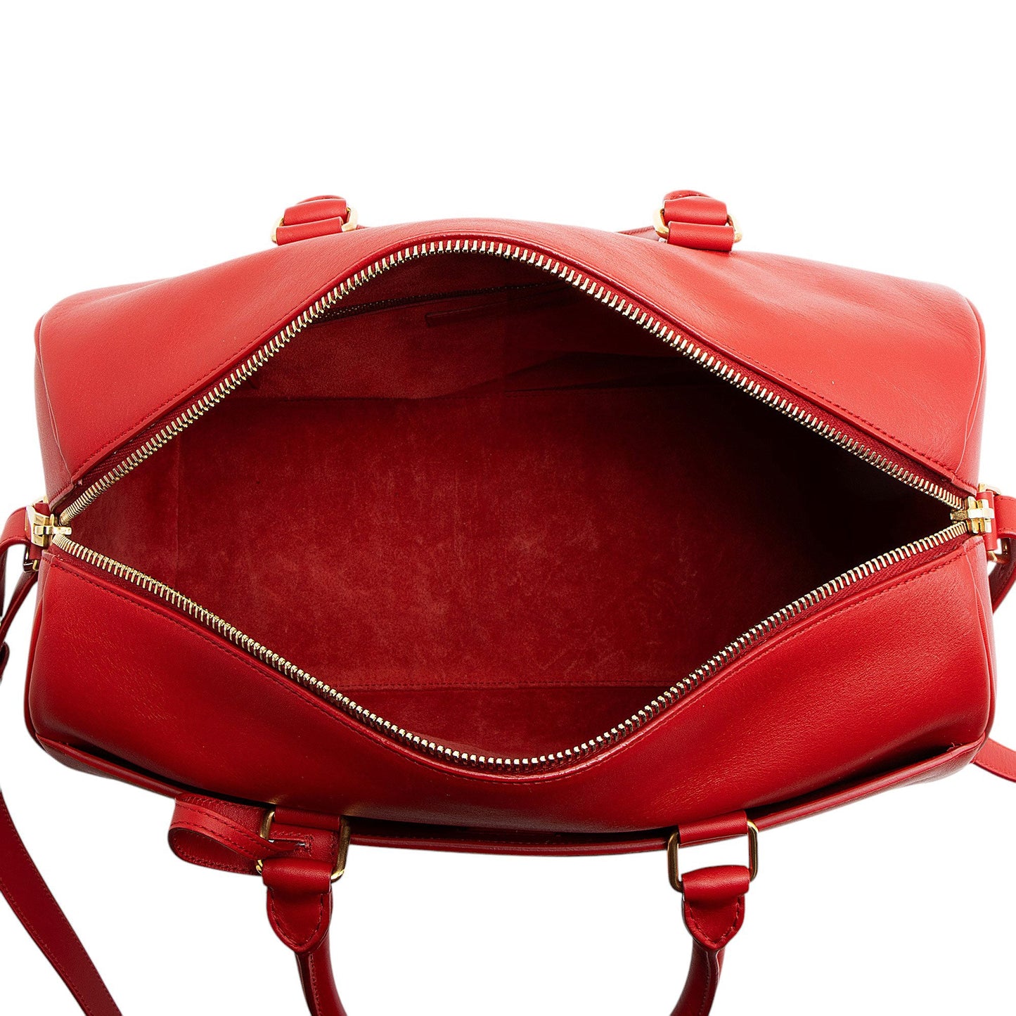 Saint Laurent Calfskin Duffle 6 Satchel