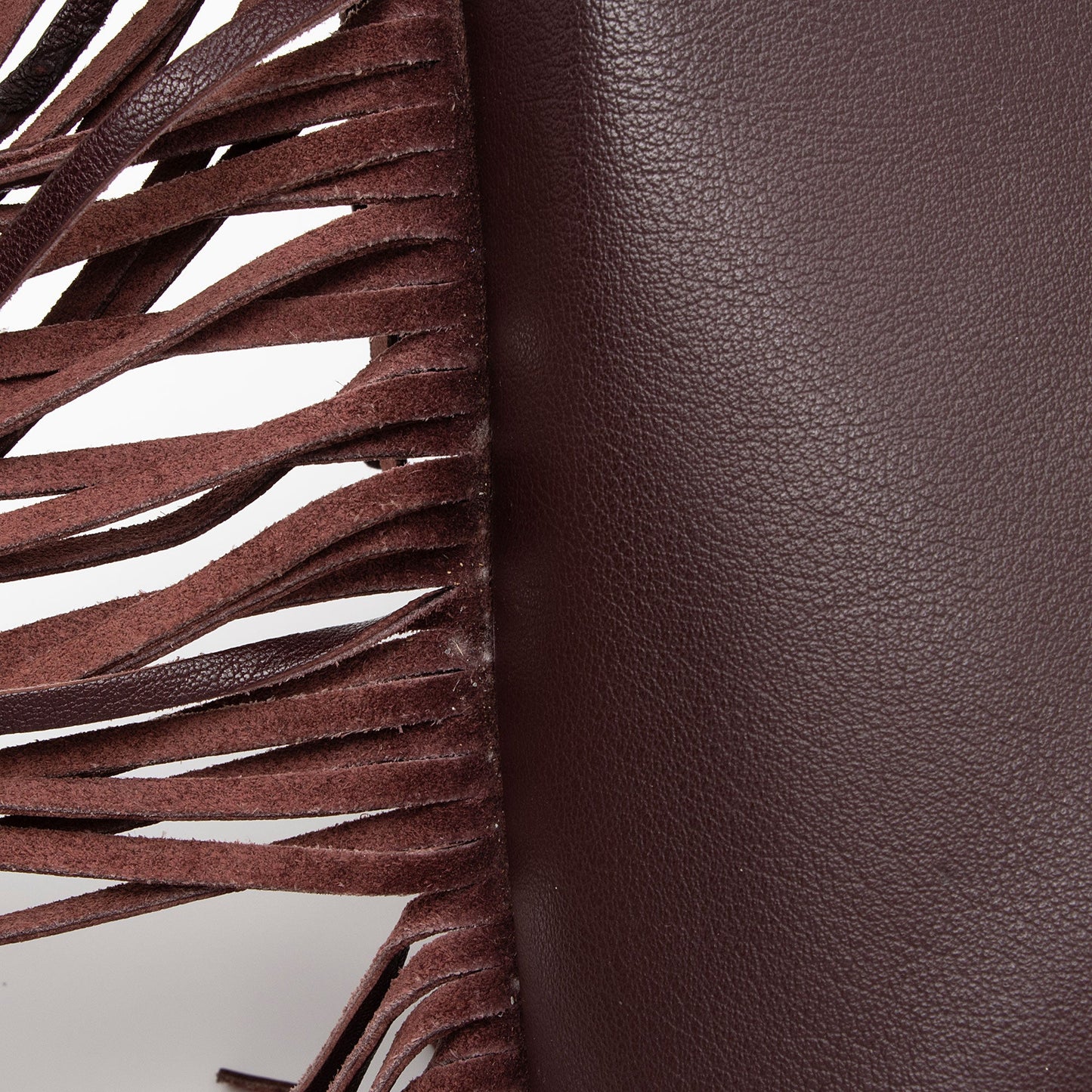 Saint Laurent Calfskin Fringe Large Shopping Tote (SHF-h6dSh9)