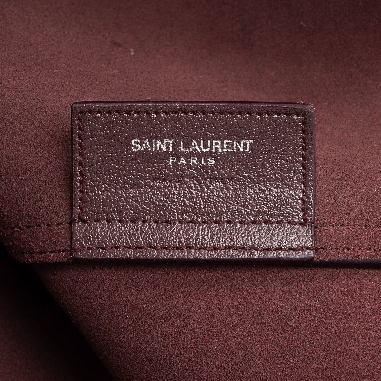 Saint Laurent Calfskin Fringe Large Shopping Tote (SHF-h6dSh9)