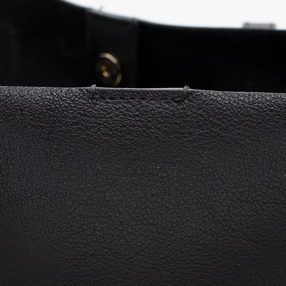 Saint Laurent Calfskin Large Shopping Tote (SHF-18421)