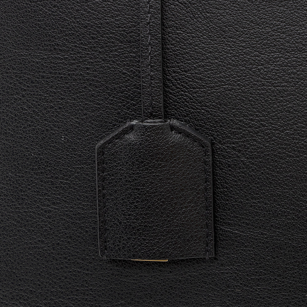 Saint Laurent Calfskin Large Shopping Tote (SHF-18421)