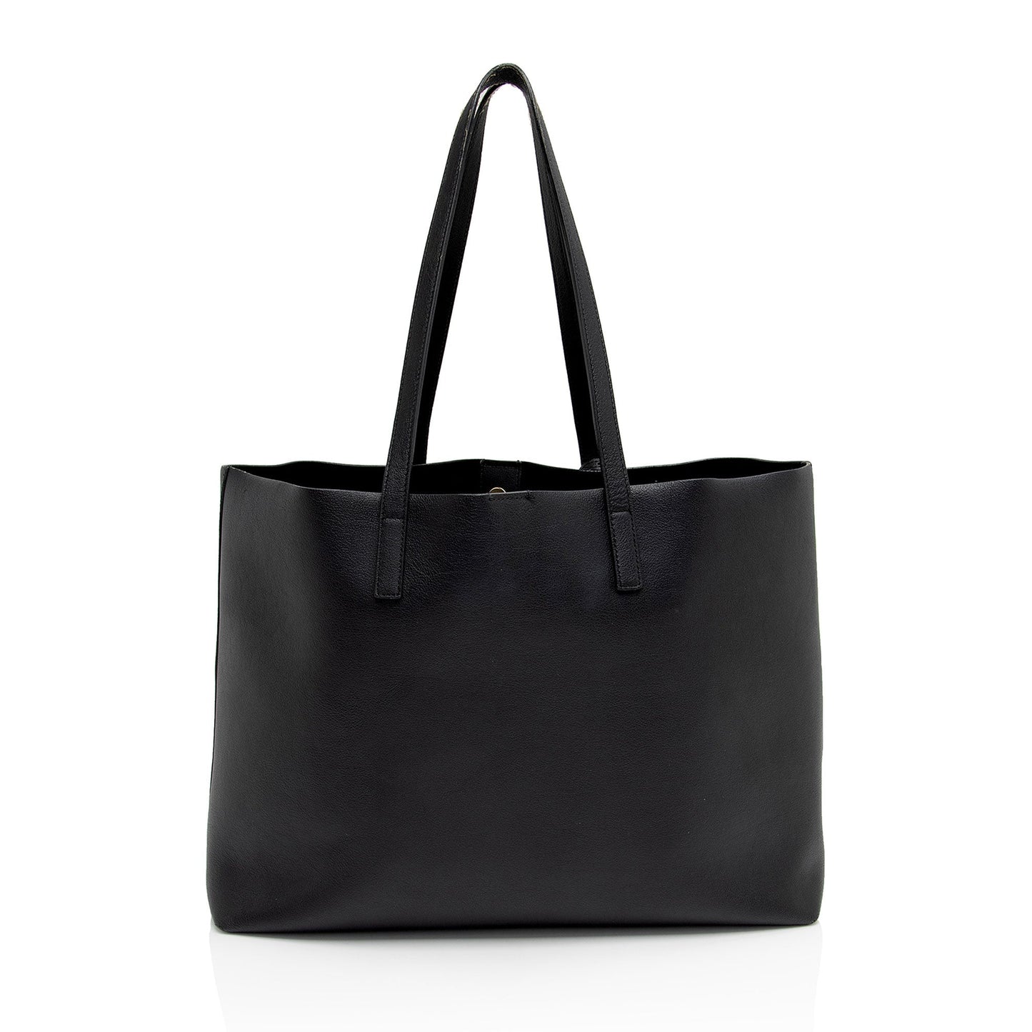 Saint Laurent Calfskin Large Shopping Tote (SHF-wdJx5S)