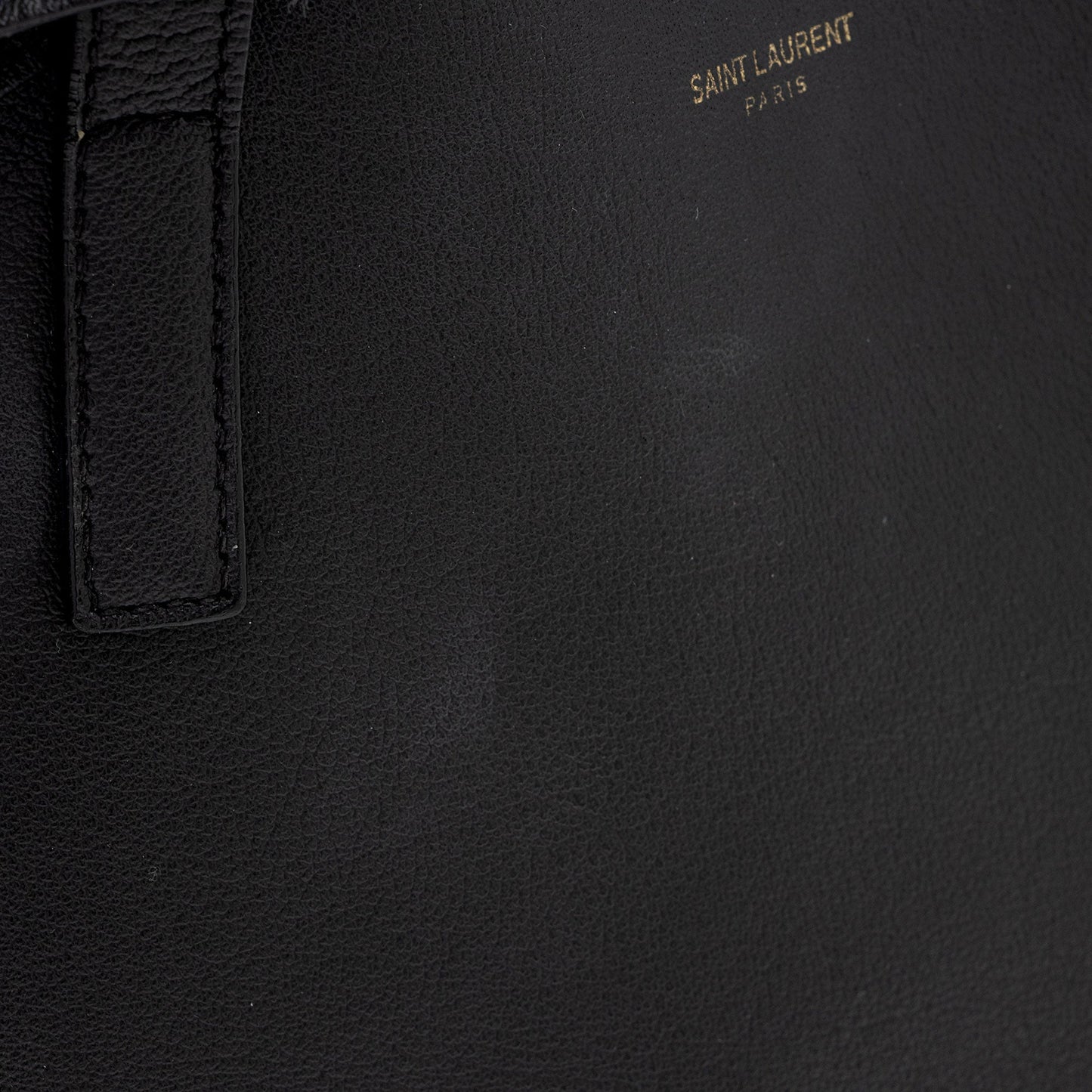 Saint Laurent Calfskin Large Shopping Tote (SHF-wdJx5S)