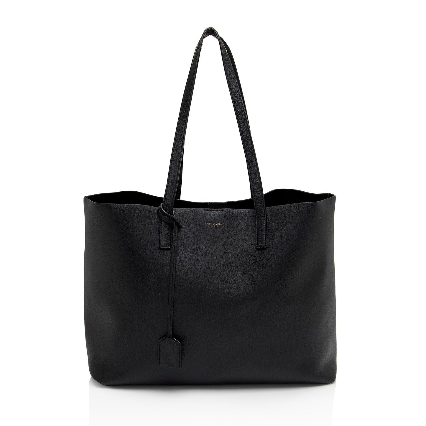 Saint Laurent Calfskin Large Shopping Tote (SHF-wdJx5S)