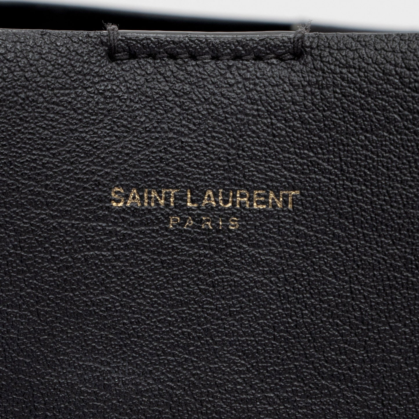 Saint Laurent Calfskin Large Shopping Tote (SHF-wdJx5S)
