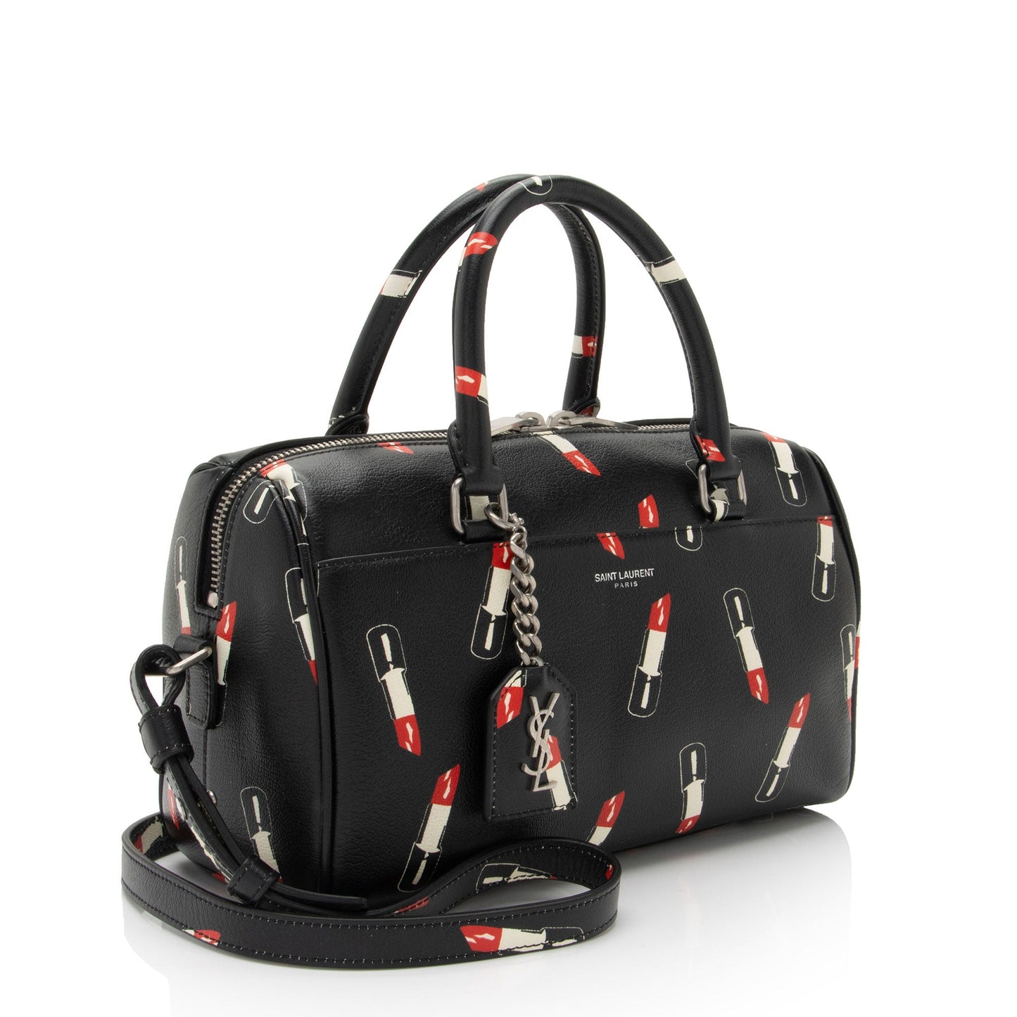 Saint Laurent Calfskin Lipstick Baby Duffle Bag (SHF-0OJW25)