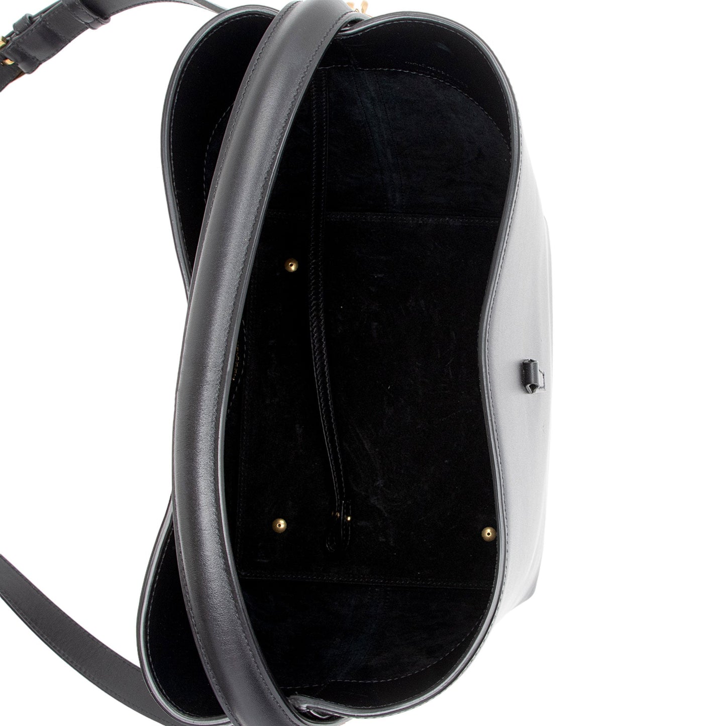 Saint Laurent Calfskin Monogram Le 37 Bucket Bag (SHF-U75VCF)