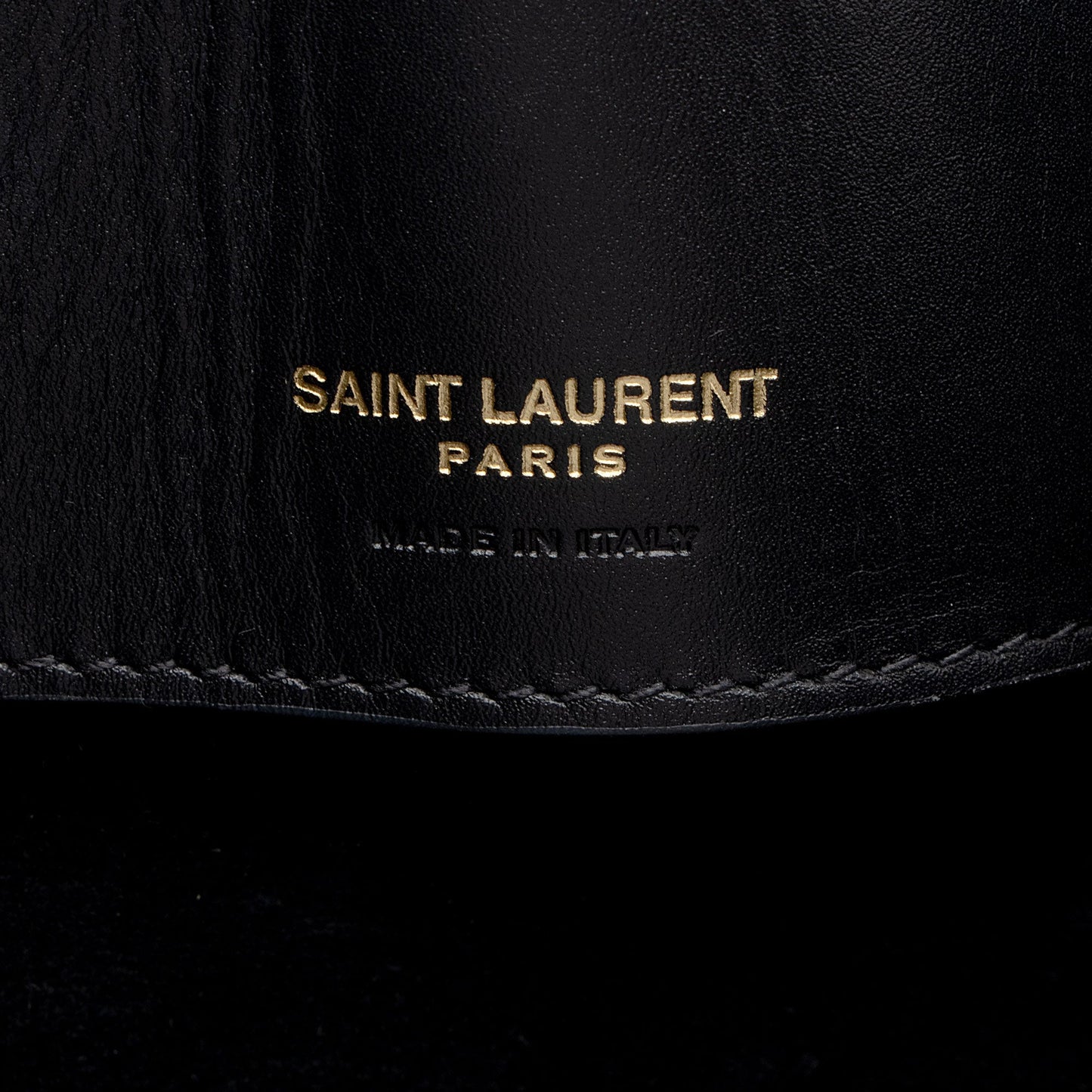 Saint Laurent Calfskin Monogram Le 37 Bucket Bag (SHF-U75VCF)