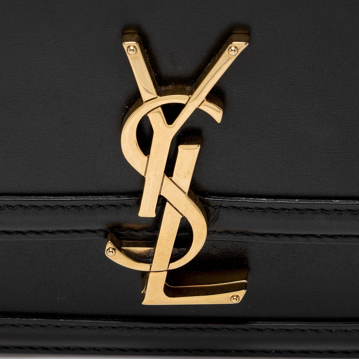 Saint Laurent Calfskin Monogram Solferino Small Shoulder Bag (SHF-3WORNU)
