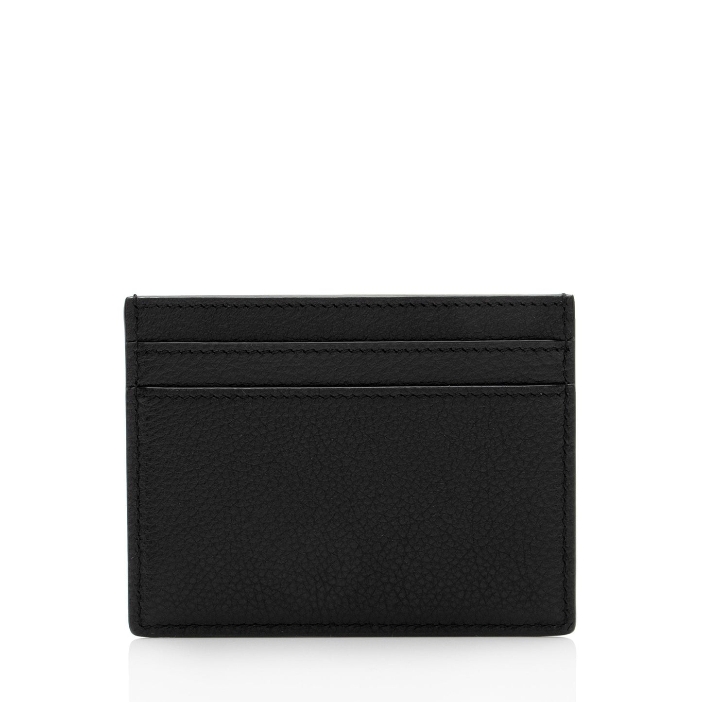 Saint Laurent Calfskin Monogram Tiny Cassandre Card Case (SHF-XxCMHH)