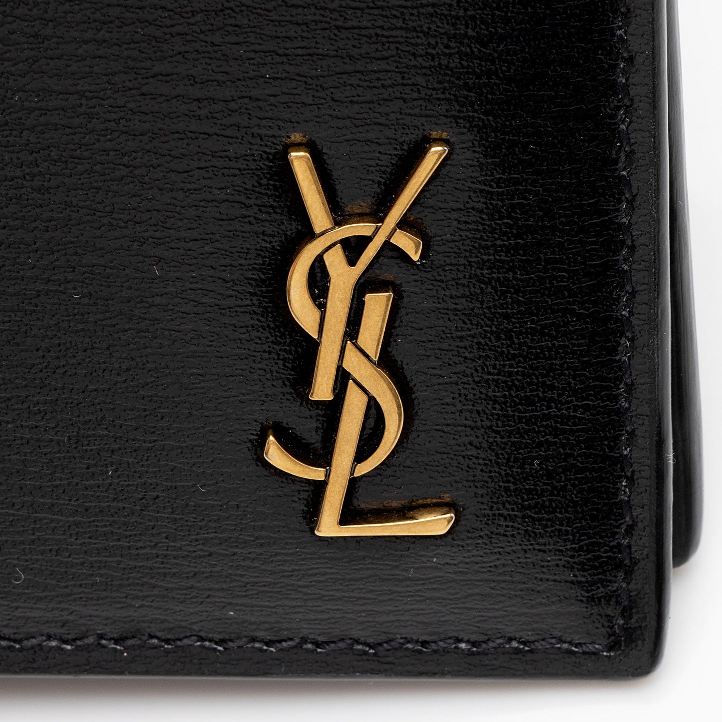 Saint Laurent Calfskin Monogram Bifold Wallet (SHF-SJ4l97)