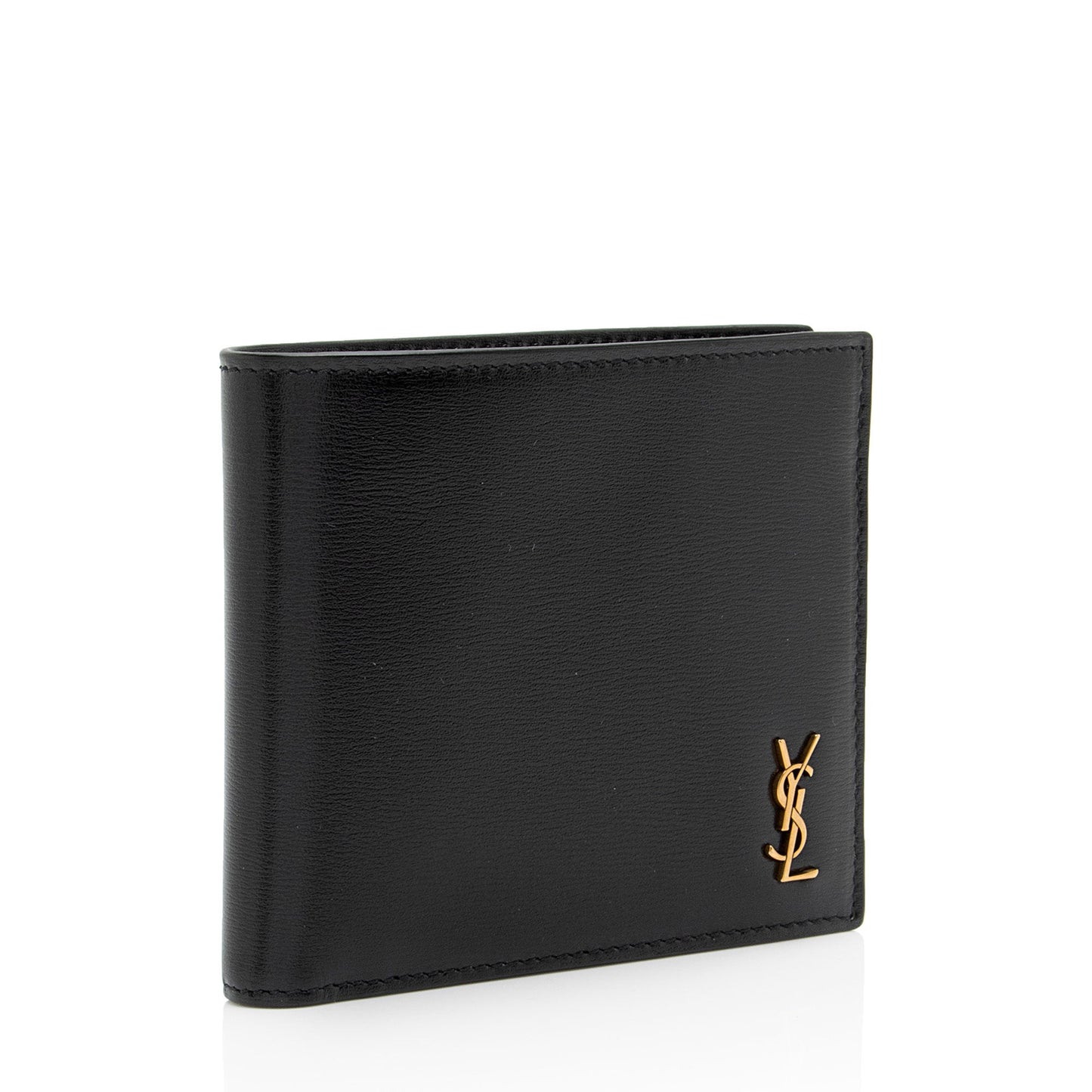 Saint Laurent Calfskin Monogram Bifold Wallet (SHF-SJ4l97)